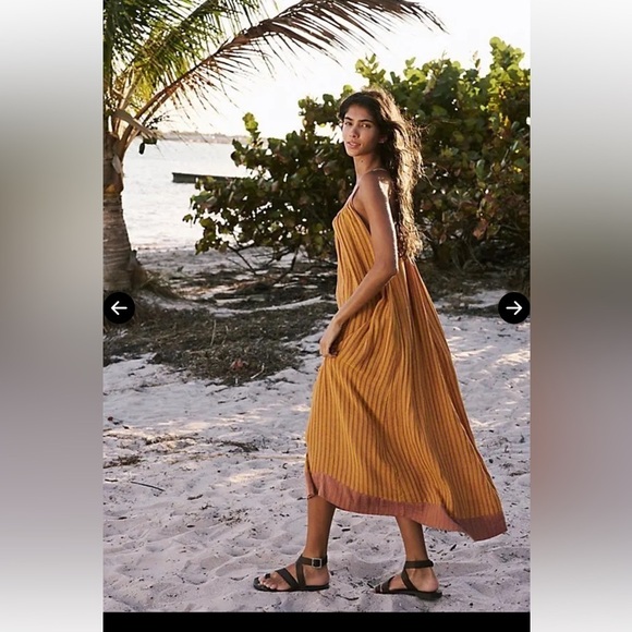 FREE PEOPLE Rio reversible midi dress NWOT $98 size XS - Picture 3 of 9